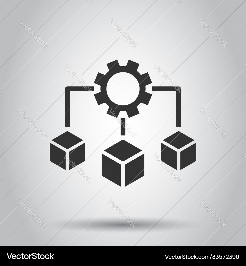 Api Technologie-Ikone in flachen Stil Algorithmus Api Technologie-Ikone in flachen Stil Algorithmus vektorbild