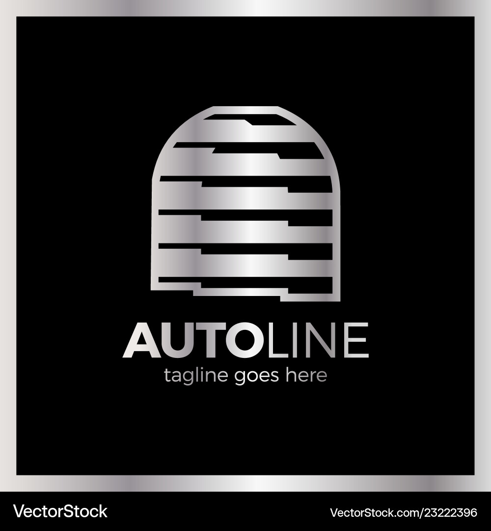 Auto line logotype - letter a dynamic sport Vector Image
