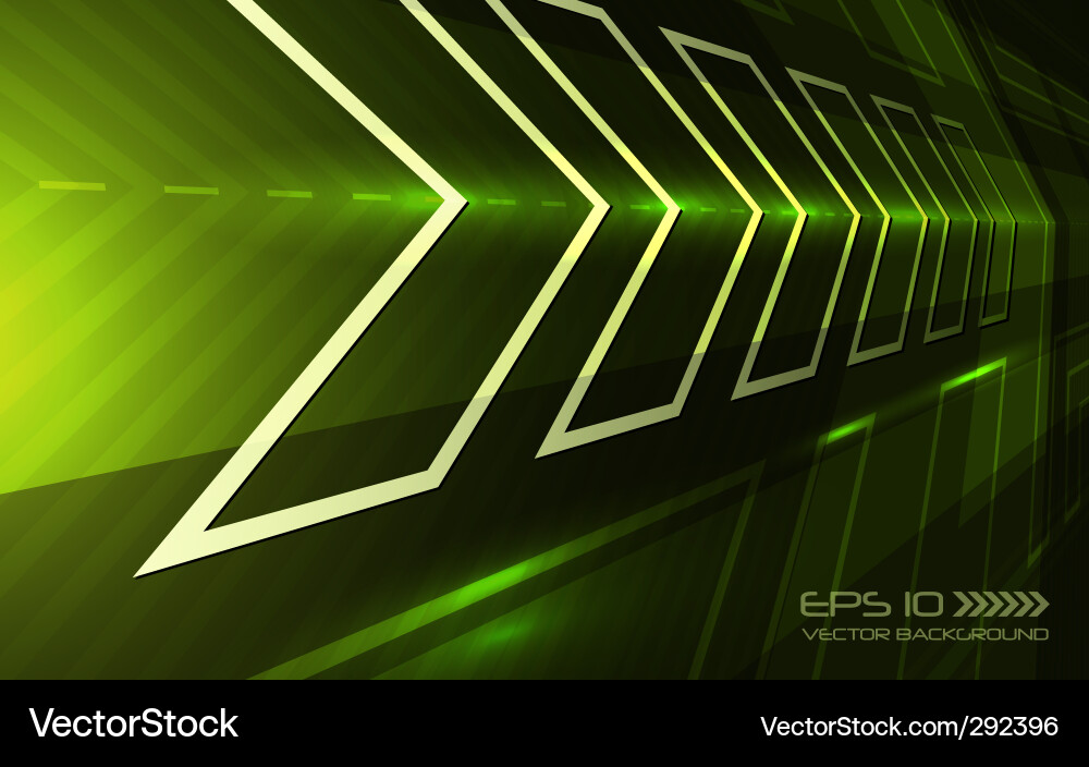 Dynamic Arrow Background Vector Image