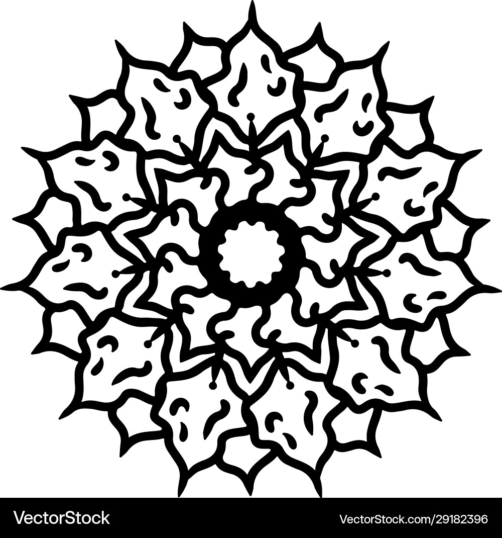Ethnic mandala ornament ornamental Ethnic mandala ornament ornamental vector image