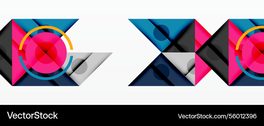 Geometric abstract design with layered triangles Geometric abstract design with layered triangles vector image