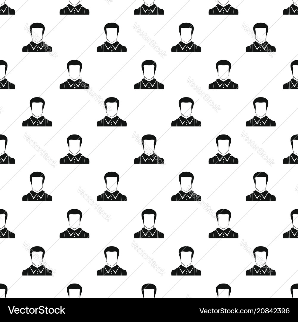 Man avatar pattern seamless Man avatar pattern seamless vector image