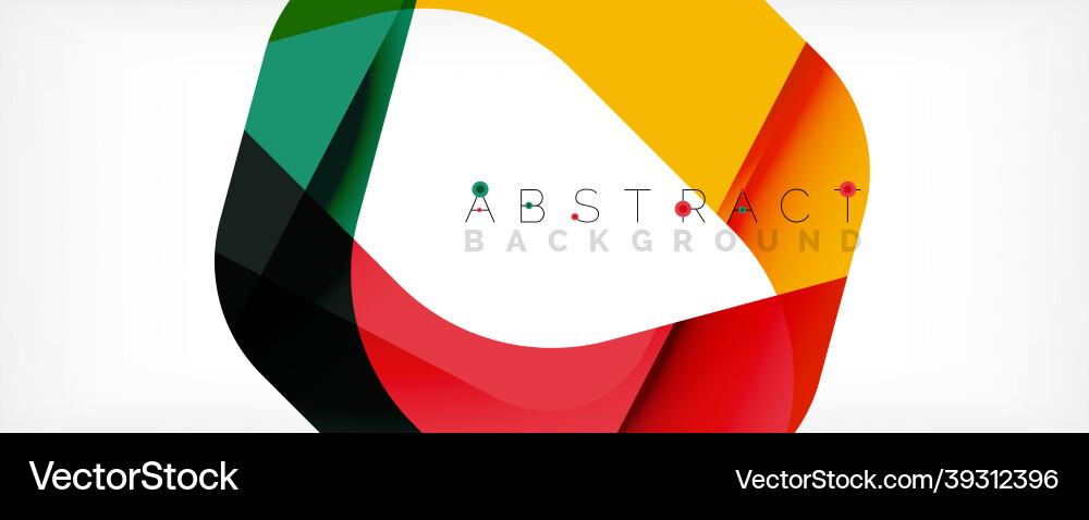Minimal abstract background - color overlapping Vector Image