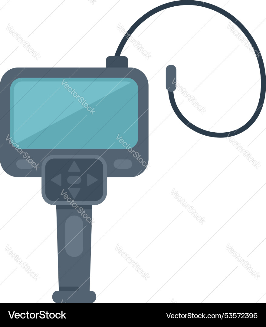Professional video camera displaying empty screen Professional video camera displaying empty screen vector image