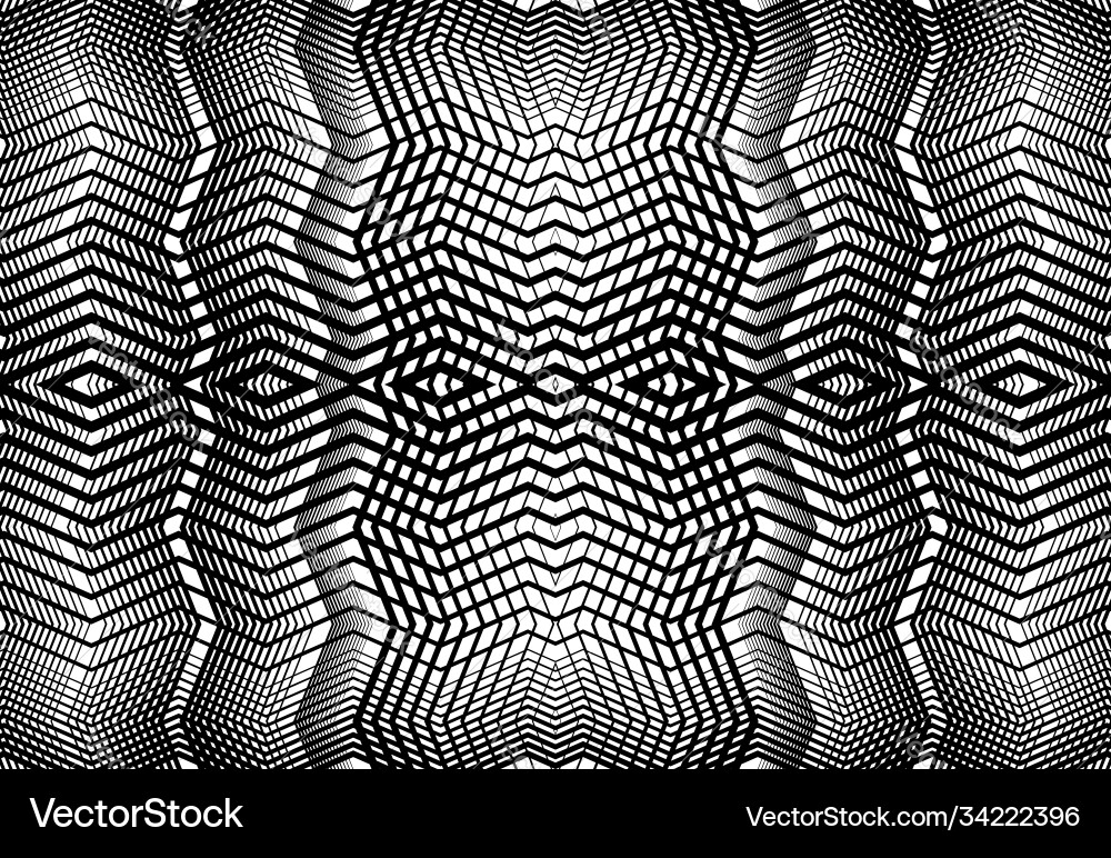 Repeatable and tileable grid mesh zig-zag Repeatable and tileable grid mesh zig-zag vector image