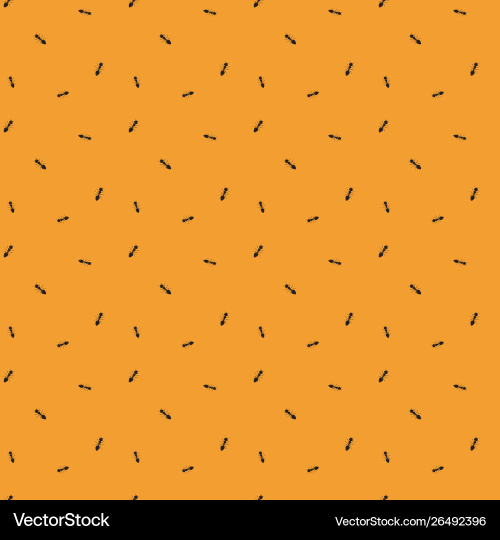 Seamless pattern with little ants simple Seamless pattern with little ants simple vector image