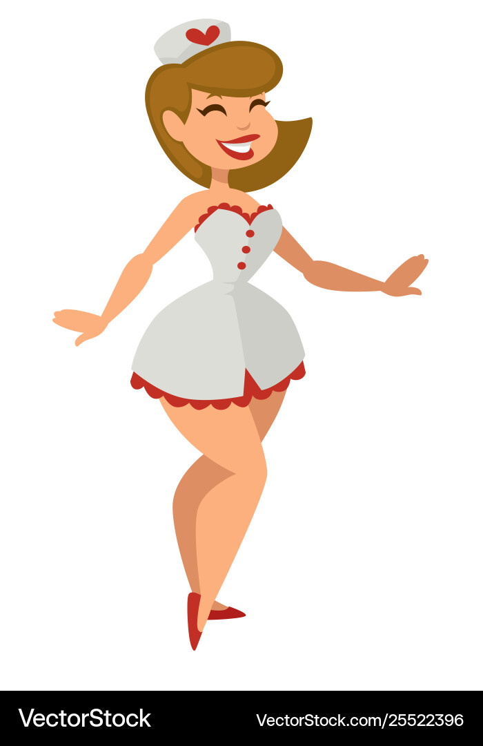 Sexy Nurse Halloween Costume vector image