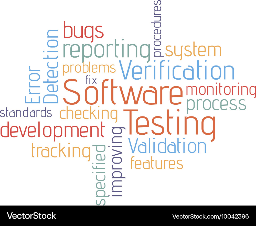 Software Development & Testing vector image