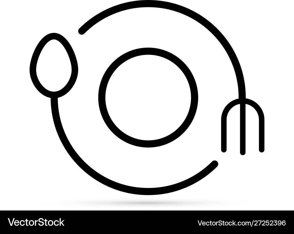 Table setting icon vector image