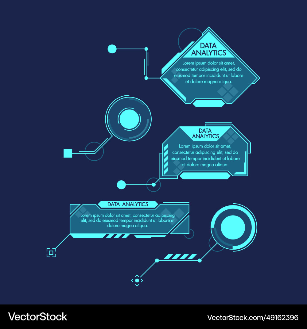 Technological footnotes for data analytics Technological footnotes for data analytics vector image