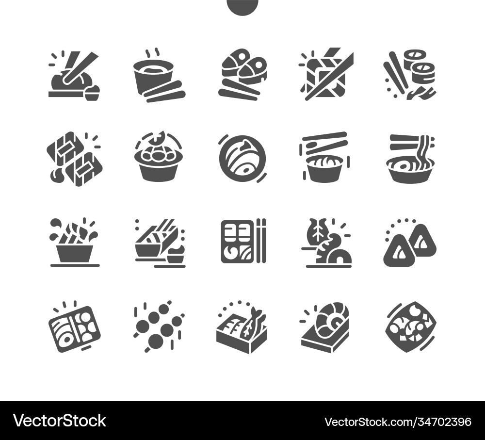 Traditionelle japanische Küche Sushi Brötchen Set Traditionelle japanische Küche Sushi Brötchen Set vektorbild
