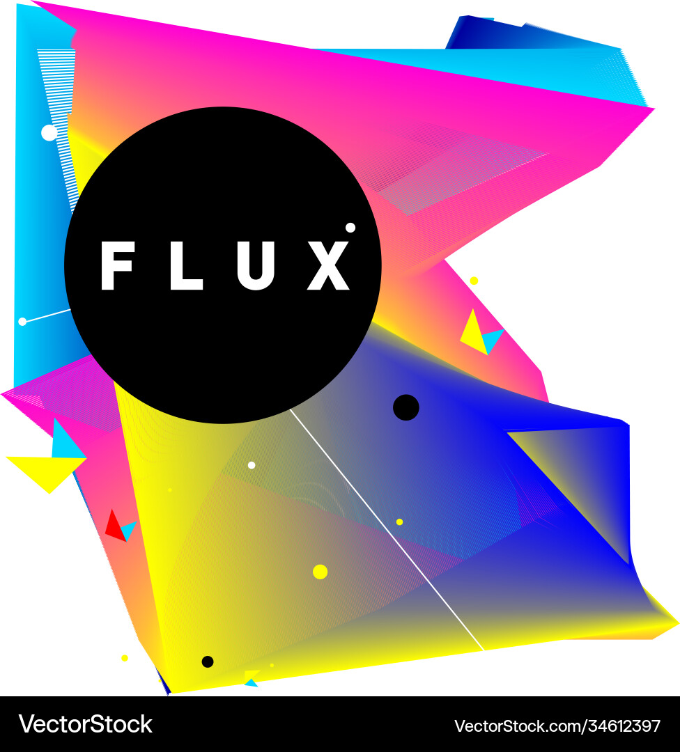 3d colorful wave background dynamic flux effect 3d colorful wave background dynamic flux effect Vector Image