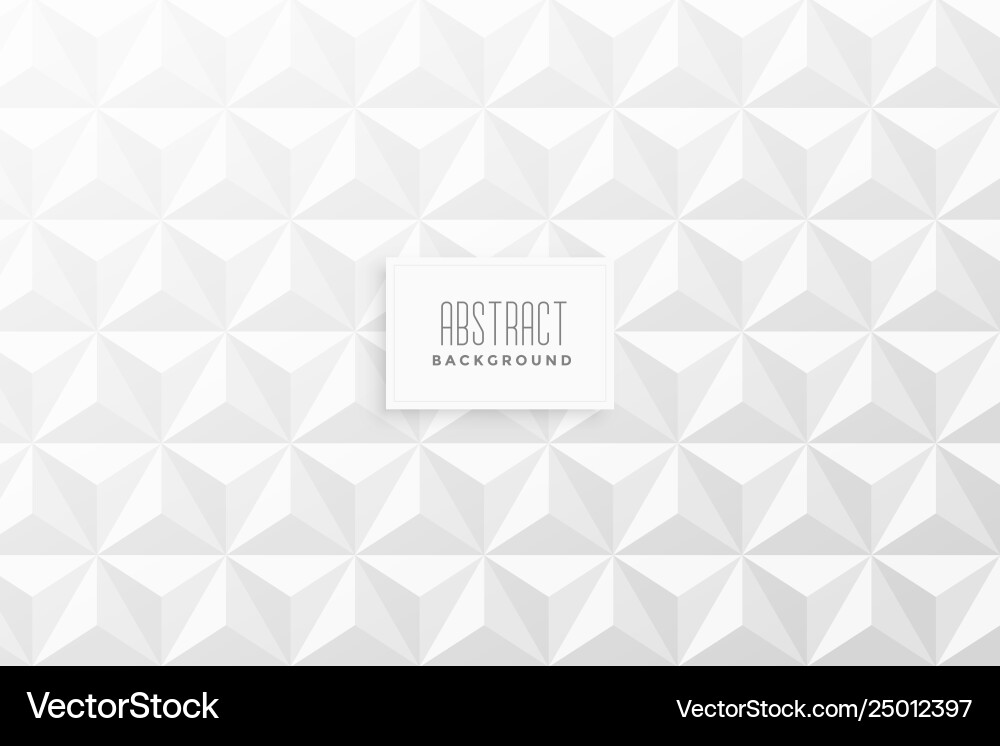 Abstract 3d triangle shape pattern background vector image