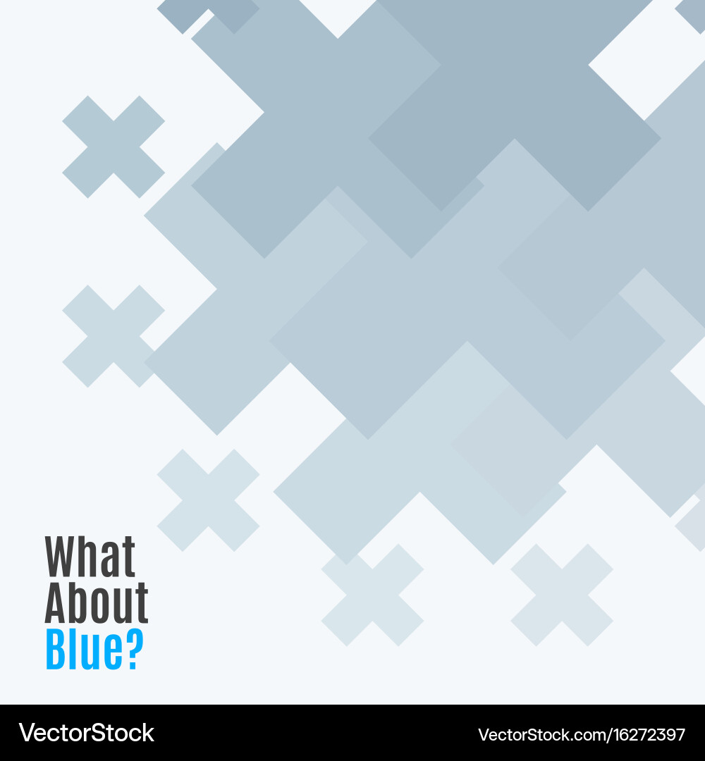 Abstract design elements with cross vector image