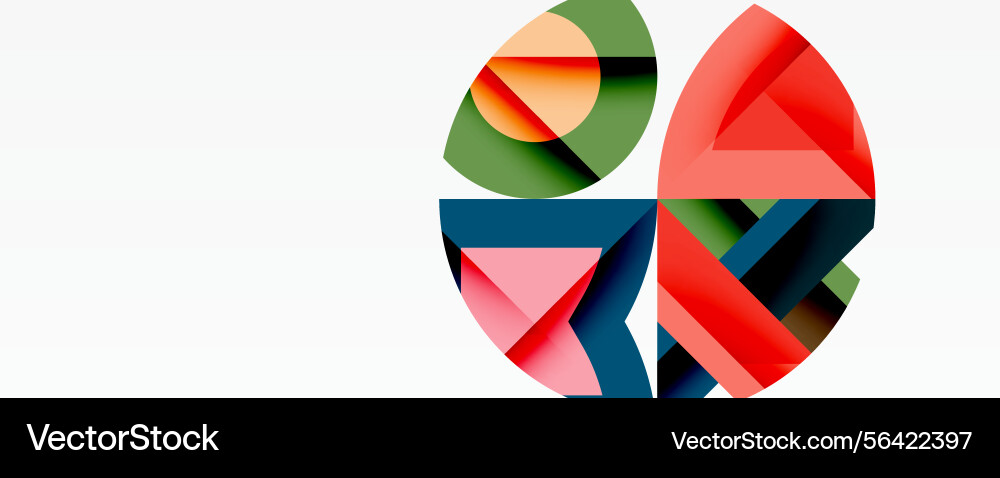 Abstract geometric design overlapping shapes Abstract geometric design overlapping shapes Vector Image