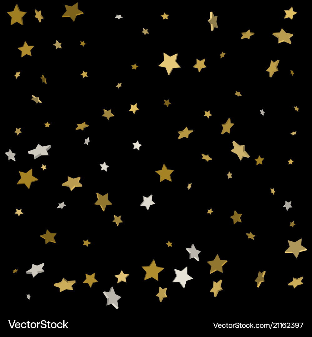 Abstract pattern of random falling gold stars Abstract pattern of random falling gold stars vector image