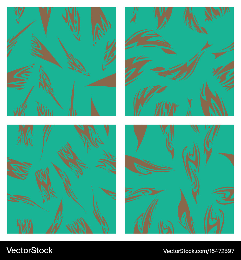 Assembly of patterns in striped style vector image