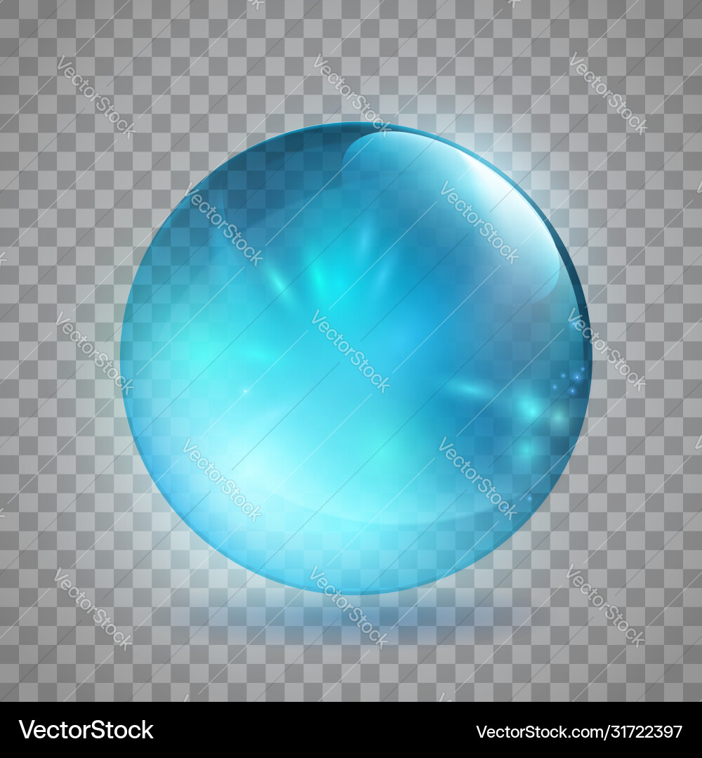 Blaue Kristallkugel vektorbild