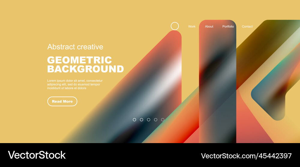 Fluid gradient triangles landing page background Fluid gradient triangles landing page background Vector Image