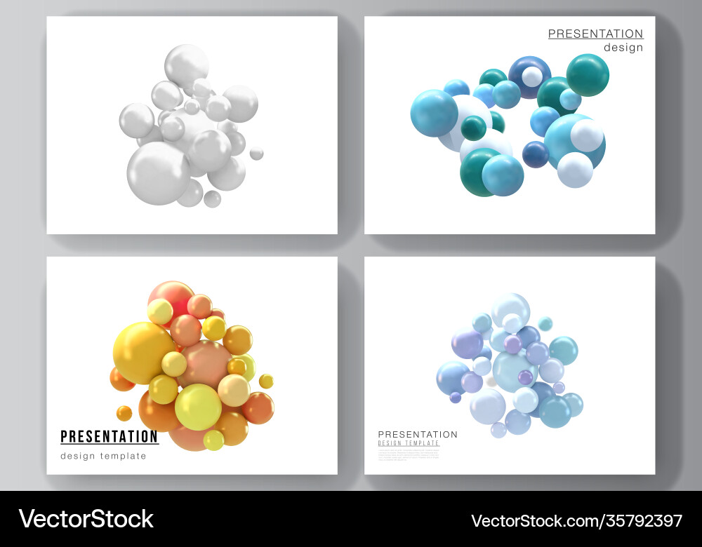 Layout presentation slides design Layout presentation slides design vector image