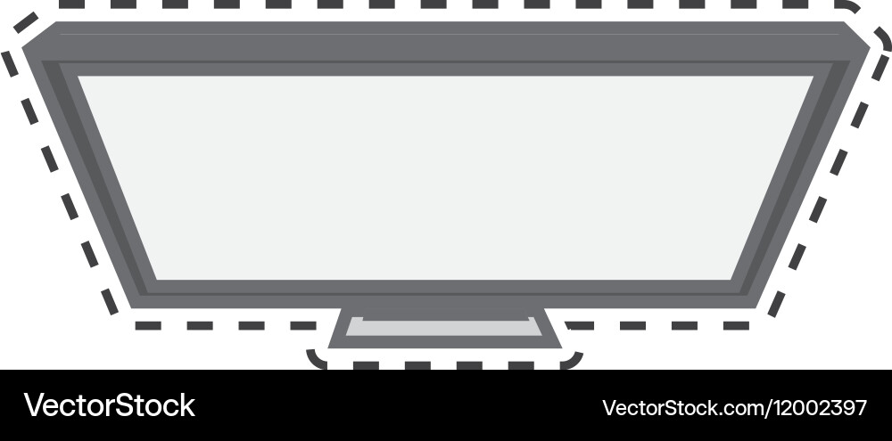 Monitor desktop computer icon Vector Image