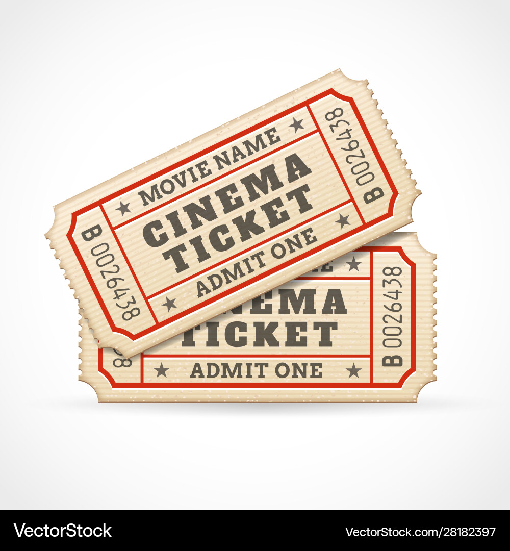 Vintage Film Tickets Vektorbild