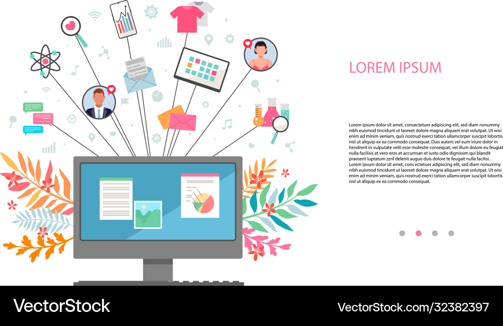 Wohnung Design Stil Social Media Wohnung Design Stil Social Media vektorbild