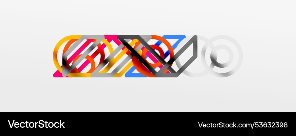 Abstract background - colorful circle lines Abstract background - colorful circle lines vector image