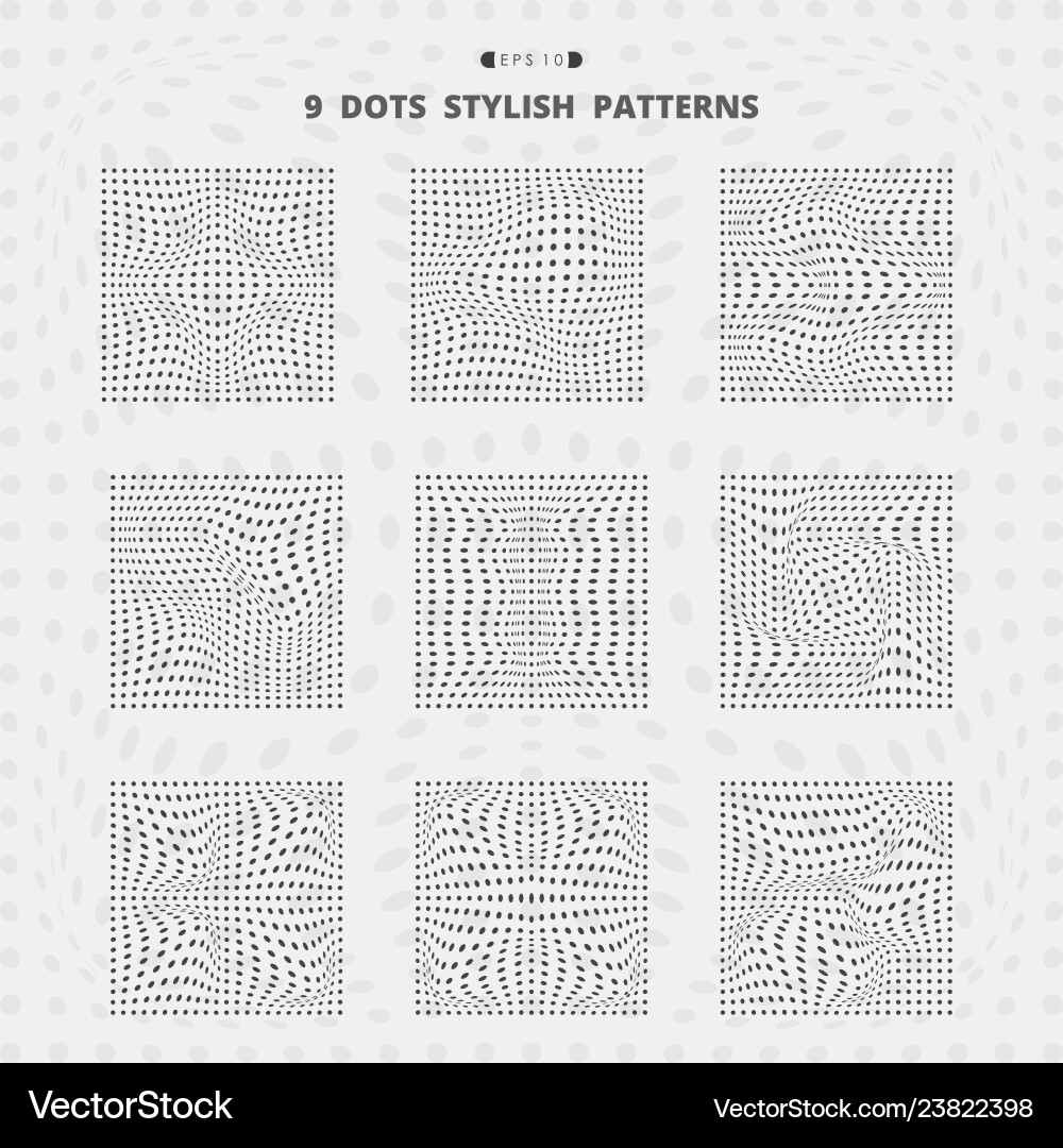 Abstract black square dots mesh stylish pattern Abstract black square dots mesh stylish pattern vector image