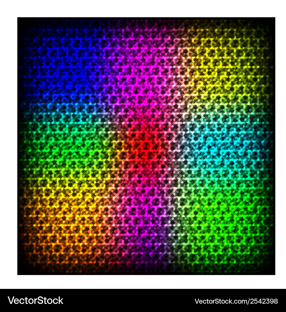 Abstract spectrum dark background with colored Vector Image