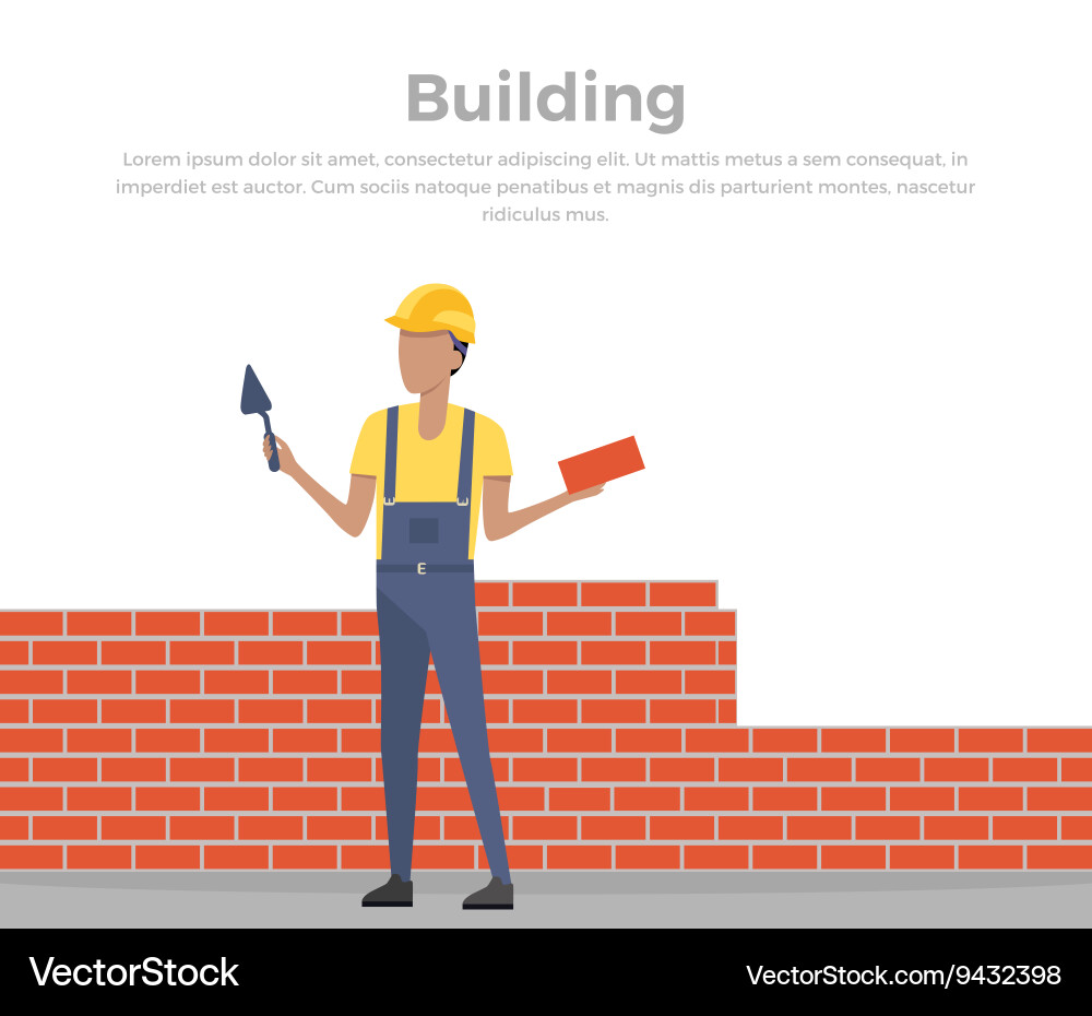 Building banner web design flat vector image