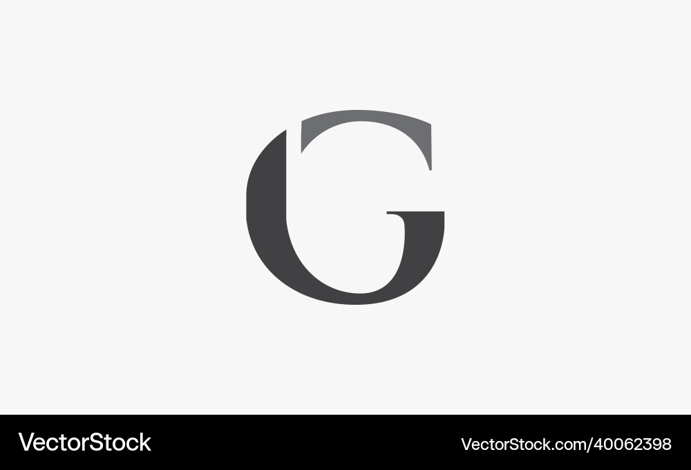 G Letter Logo abstrakt auf weißem Hintergrund G Letter Logo abstrakt auf weißem Hintergrund vektorbild