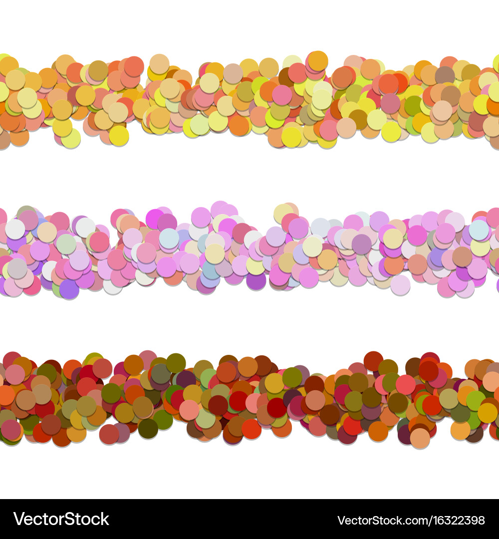 Repeatable dot pattern page divider line design vector image