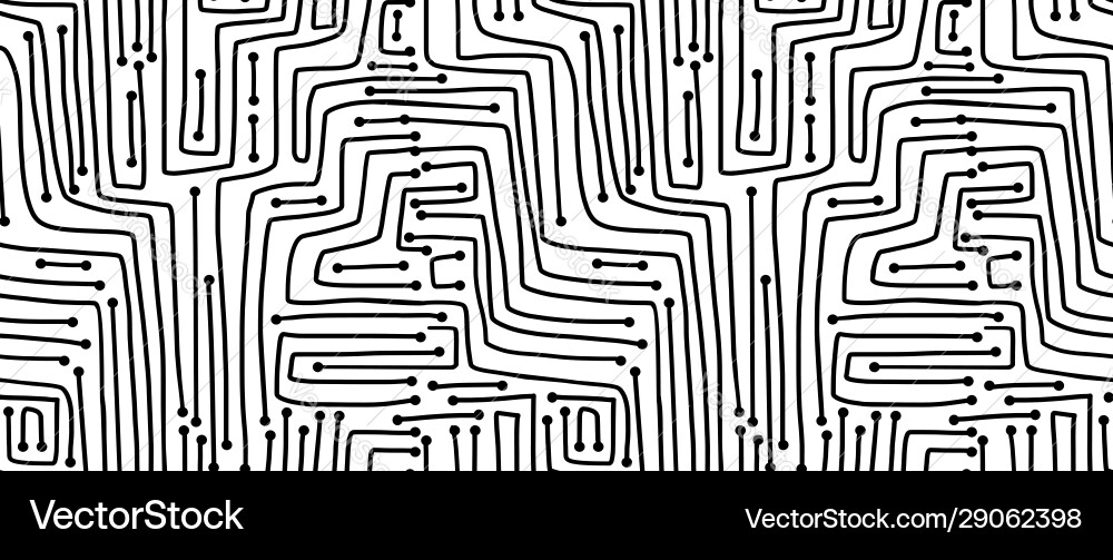 Seamless pattern computer circuit board Seamless pattern computer circuit board vector image