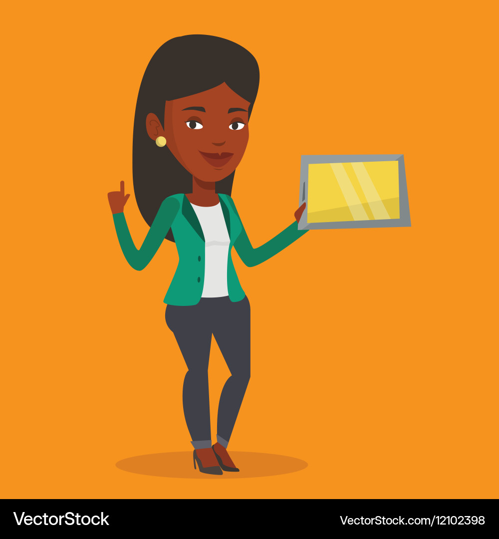 Student using tablet computer Vector Image