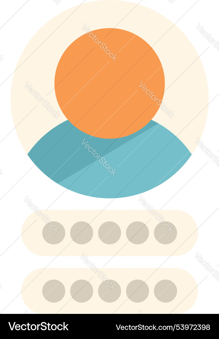 User profile login with password secure access User profile login with password secure access vector image
