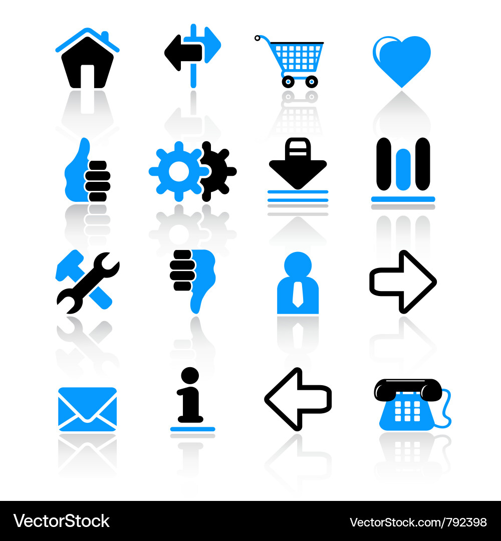 Web site icons Royalty Free Vector Image - VectorStock