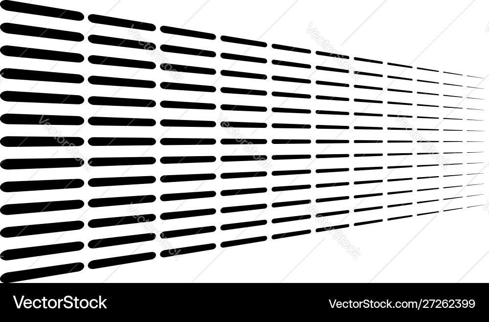 3d segmented dashed lines geometric pattern Vector Image