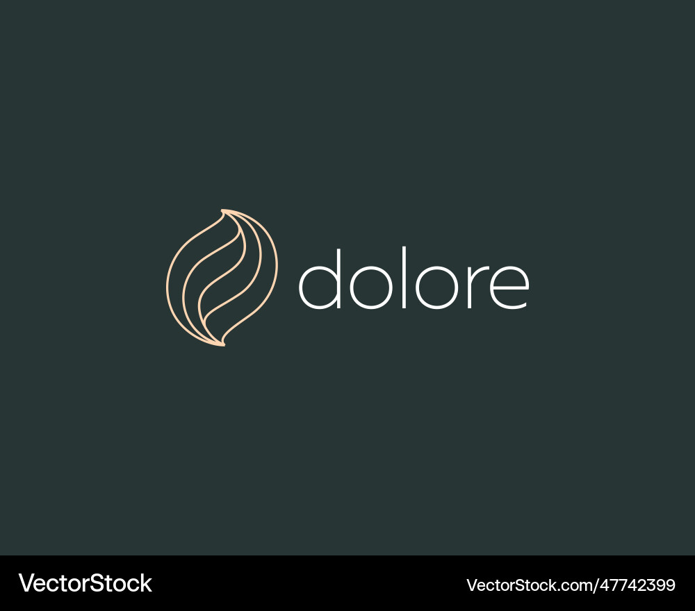 Elegant Leaf & Tree Logo Royalty Free Vector Image