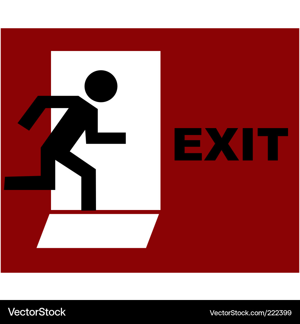 Exit Symbol Illustration vector image
