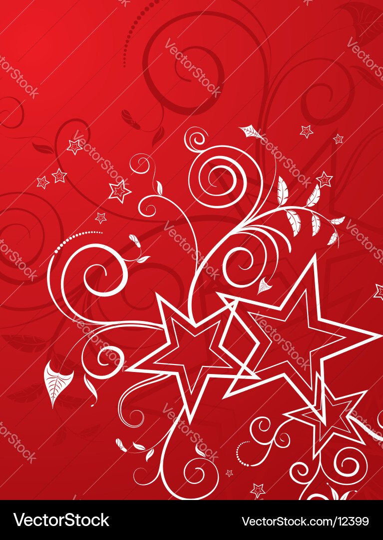 Floral Swirl Background Vector Image