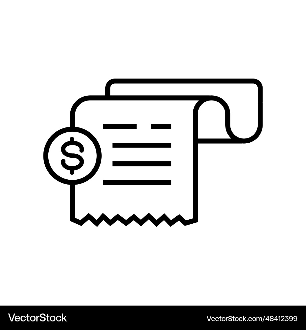 Rechnung Bill Icon passend für Infografiken Rechnung Bill Icon passend für Infografiken vektorbild