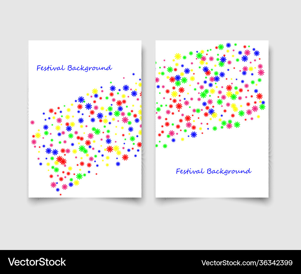 Set two templates with multicolored Set two templates with multicolored vector image
