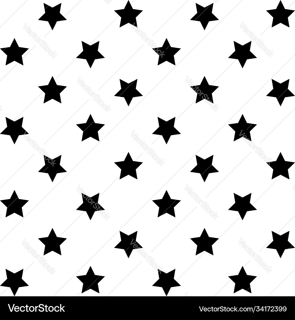 Starry repeatable seamless star pattern Starry repeatable seamless star pattern Vector Image