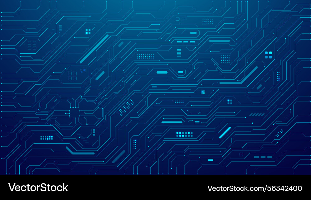 Abstract ai circuit board background tech Abstract ai circuit board background tech vector image