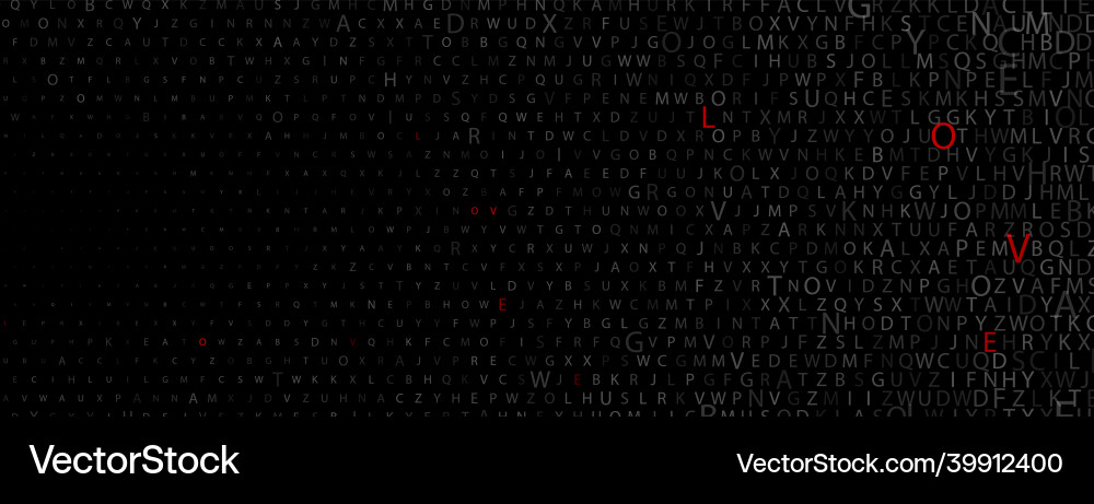 Abstract halftone background of letters Abstract halftone background of letters vector image