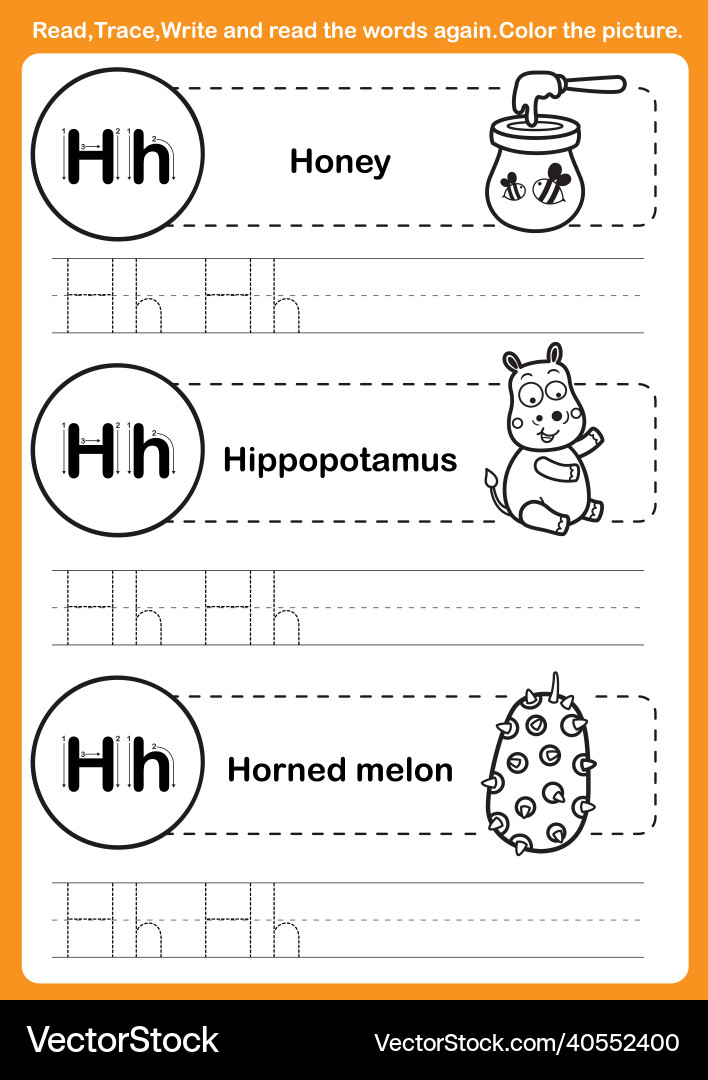 Alphabet exercise with cartoon vocabulary Alphabet exercise with cartoon vocabulary vector image