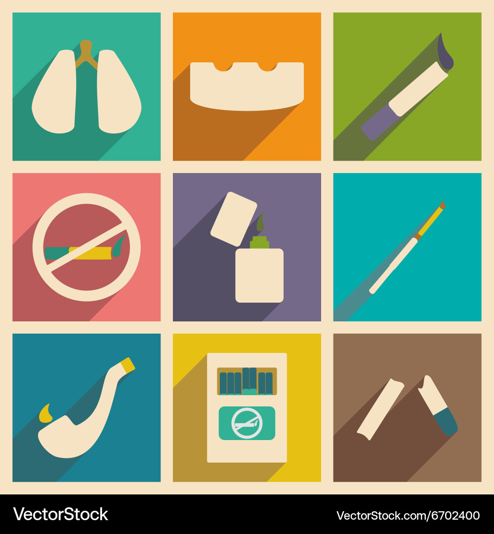 Flat with shadow concept and mobile application vector image