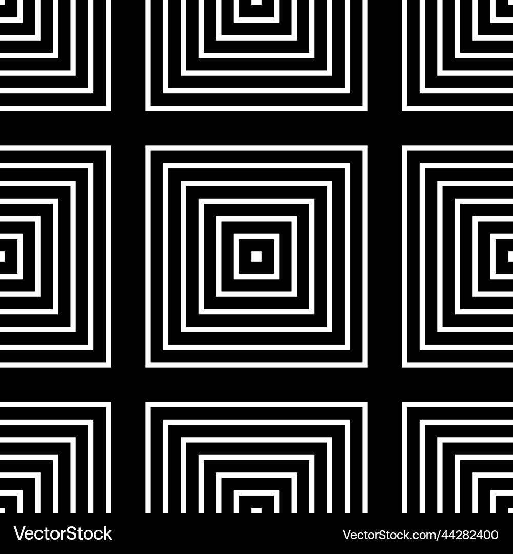 Geometry squares - seamless pattern flat style Vector Image