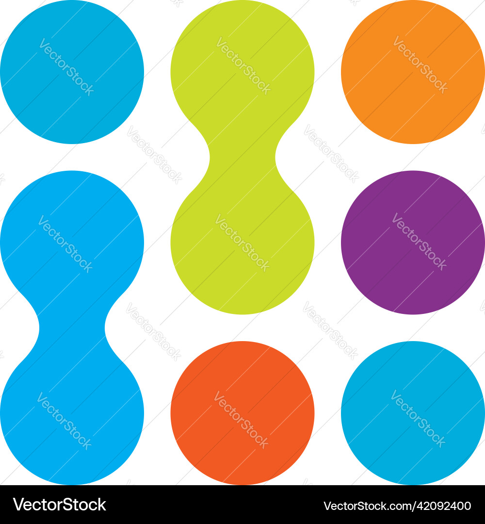 Metaball connected dots circles pattern texture Metaball connected dots circles pattern texture vector image